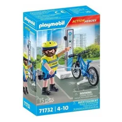 PLAYMOBIL ACT!ON HEROES 71732 ROWEROWY PATROL POLICYJNY zestaw dla dzieci