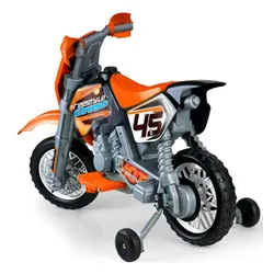 Feber Motocykl Cross Pomarańczowy Na Akumulator 6V Dla Dzieci