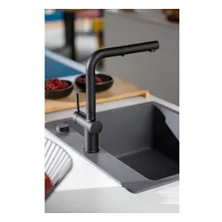 Bateria FRANKE Active L Pull-out spray 115.0653.382 Czarny mat