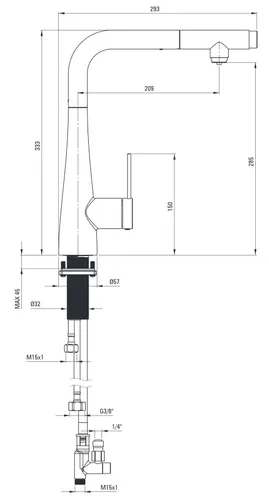Bateria DEANTE Eridan BRE D75M Tytanowy