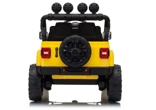 Auto Na Akumulator Jeep Rubicon 2X200W 24V Eva Skóra LED Pilot Radio MP3