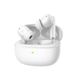 Słuchawki bezprzewodowe z mikrofonem Hator Hyperpunk Truepods Hybrid ANC HTA432 Dokanałowe Biały