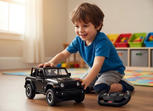 Zdalnie sterowany samochód COIL auto RC pilot duży JEEP Wrangler RS skala 1:14 czarny