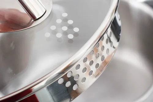 Garnek ze stali nierdzewnej z pokrywką SSW COMFORT 1 l