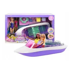 LALKA BARBIE MOC SYREN zestaw 2 LALKI + ŁÓDŹ + akc HHG60