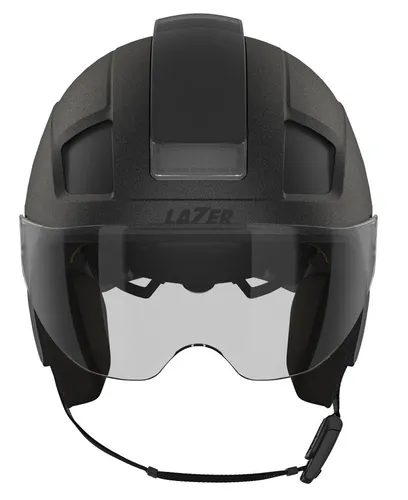 Kask rowerowy LAZER Nova KinetiCore Czarny Miejski z lampką (rozmiar S)