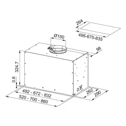 Okap Franke Box Flush Premium A52 Czarny