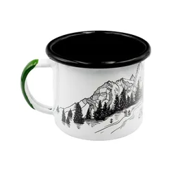 Kubek turystyczny Alpinus Emaliowany Niedźwiedź biały