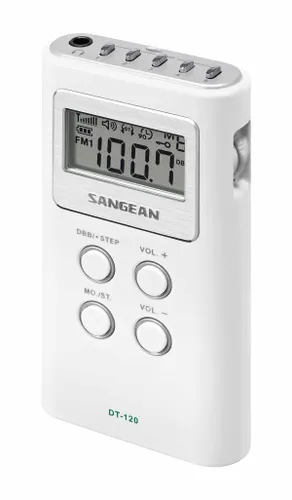 Radioodbiornik Sangean POCKET 120 DT-120 Radio FM Biały