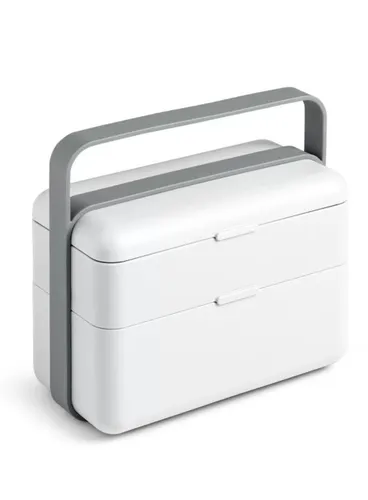 Lunchbox / śniadaniówka ze sztućcami Blim + Bauletto M - arctic white