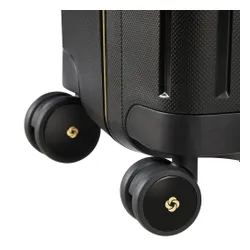 Mare XL Samsonite s ' cure DLX valiza - negru / aur delicios