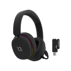 Słuchawki bezprzewodowe z mikrofonem Aqirys Luna Nauszne Czarny