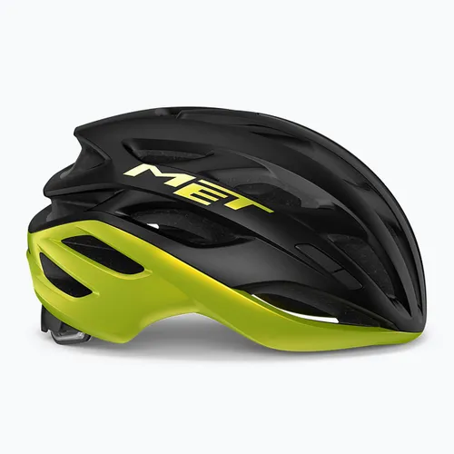 Kask rowerowy MET Estro Mips black/lime yellow metallic matt glossy