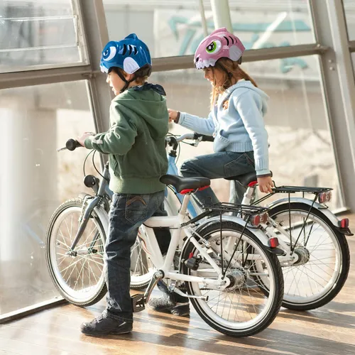 Kask rowerowy WOZINSKY Dinozaur HT-62R Różowy dla Dzieci (rozmiar S)