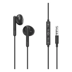 Słuchawki przewodowe Hama Noble Douszne Mikrofon Czarny