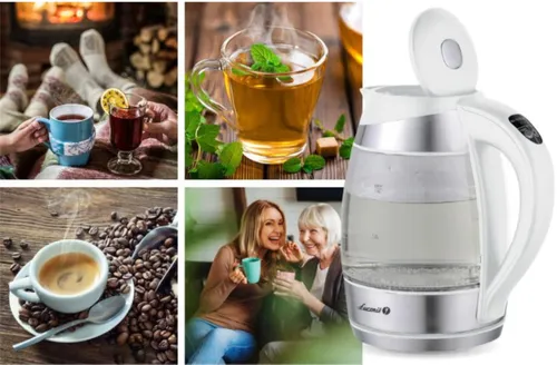 Czajnik elektryczny ŁUCZNIK WK-2020 Biały