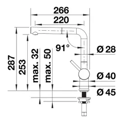 Bateria BLANCO Linus-S 518813 Szarość skały