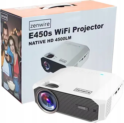 Projektor ZENWIRE Mini E450S (1280 x 720), 250 ANSI lumen, Wi-Fi, Bluetooth
