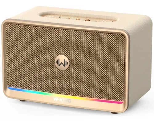 Głośnik Bluetooth W-KING H330 120W Beżowy