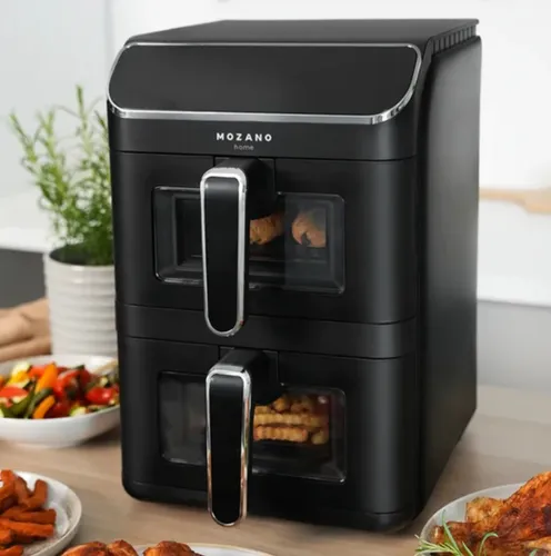 Air Fryer Frytkownica beztłuszczowa MOZANO AirTower Duo 11l z podwójnym koszem 12 automatycznych programów
