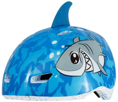 Kask rowerowy RASKULLZ Shark Fin Niebiesko-szary dla Dzieci (rozmiar XS)