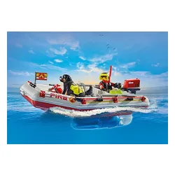 Playmobil Zestaw figurek Action Heroes 71464 Łódź straży pożarnej ze skuterem wodnym