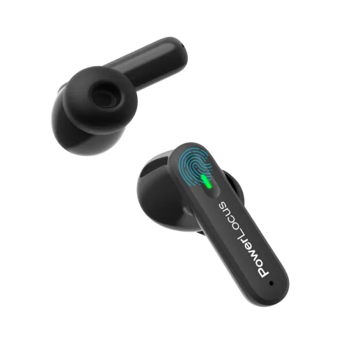 Słuchawki bezprzewodowe PowerLocus Fit ANC Dokanałowe Bluetooth 5.3 Czarny