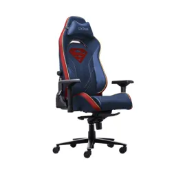 Fotel Trust GXT 721SM Ruya Pro Premium do 150kg Tkanina Skóre ECO Niebieski Superman