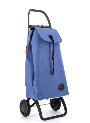 Coș de cumpărături Folding 2-wheel Rolser and-MAX TWEED-blue