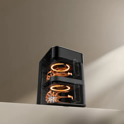 Air Fryer Frytkownica beztłuszczowa XIAOMI Smart Double Stack Czarny 12L
