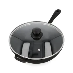 Patelnia żeliwna z pokrywką MAYSTERNYA IRON 26 cm