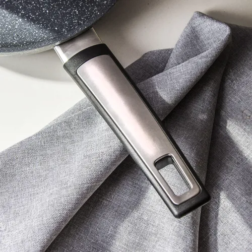 TESCOMA Stone 24 cm szara - patelnia nieprzywierająca mineralna