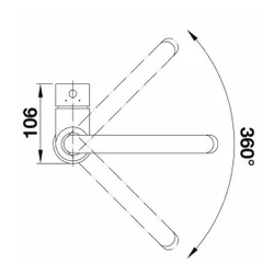 Bateria BLANCO Mida 517742 Chrom