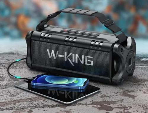 Głośnik mobilny W-KING D8 Czarny