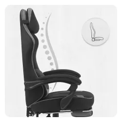 Fotel CABRO C504 Czarno-szary