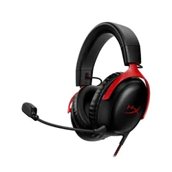 Проводные наушники с микрофоном HyperX Cloud III-черный и красный