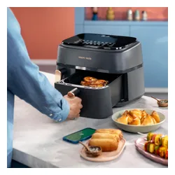 Air Fryer Frytkownica beztłuszczowa PHILIPS Ovi Dual Basket NA352/00 9l z podwójnym koszem ponad 1000 przepisów