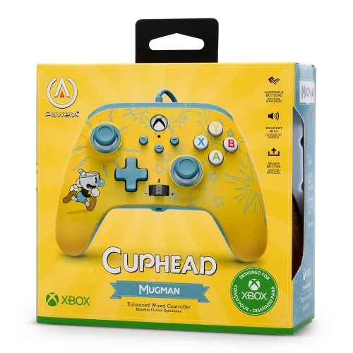 Pad PowerA Enhanced Cuphead Mugman do Xbox Series X/S, Xbox One, PC Przewodowy