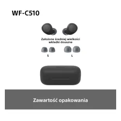 Słuchawki bezprzewodowe Sony WF-C510 Dokanałowe Bluetooth 5.3 Czarny