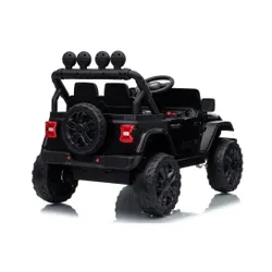 Auto Na Akumulator Jeep Rubicon 2X200W 24V Eva Skóra LED Pilot Radio MP3