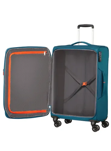 American Tourister Crosstrack Genişletilebilir Orta Bavul-navy / orange