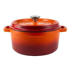 Garnek żeliwny VINTAGE CUISINE VC2P2619BL20CP Pomarańczowy 26 cm