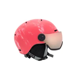 Kask narciarski dziecięcy SALOMON GROM VISOR pink z WBUDOWANA SZYBĄ - KAT. S2 - Rozmiar - M