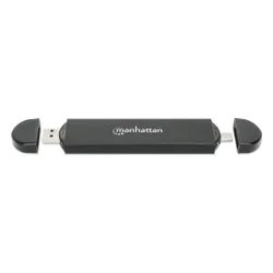 Dysk Manhattan Manhattan Obudowa Zewnętrzna USB-C/A 3.2 Gen2 Dysku M.2 NVMe SATA SSD