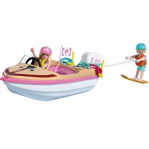 PLAYMOBIL x BARBIE 72122 Łódź przygodowa, zestaw dla dzieci +4 lata