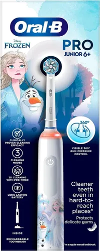 Электрическая зубная щетка Oral-B Pro Junior 6 + Frozen White