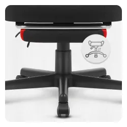 Fotel gamingowy CABRO C502 Czarno-Czerwony