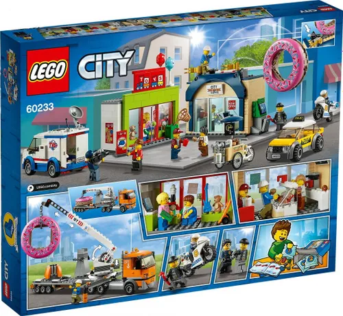 Конструктор Lego City открытие магазина пончиков (60233)