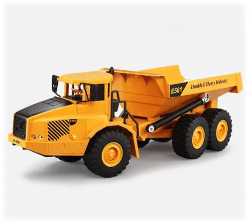 Zdalnie sterowany samochód COIL Auto RC pilot wywrotka ciężarówka VOLVO 1:16 żółta