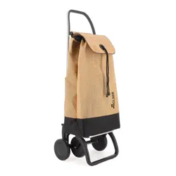 Wózek na zakupy 4-kołowy Rolser I-MAX Yute Bi 4 Wheels - natural / black